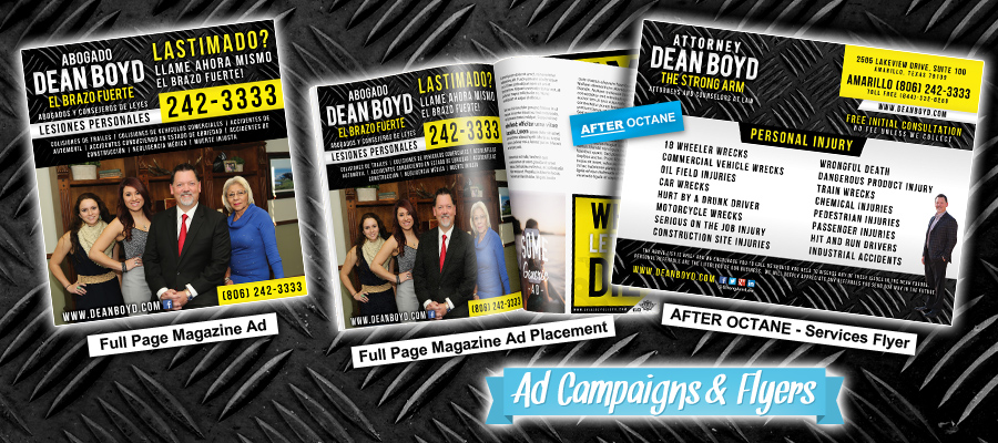 Branding Ad Campaigns & Flyers for Attorney Dean Boyd - Advertising & Marketing Amarillo, TX
