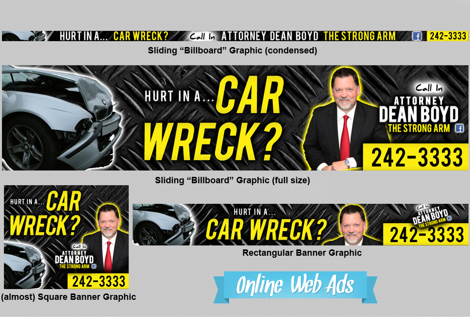  Online Web Ads | Design, Branding, Advertising, & Marketing for Attorney Dean Boyd | Octane Studios Amarillo, TX