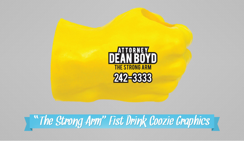 Coozie Branding Graphics | Design, Branding, Advertising, & Marketing for Attorney Dean Boyd | Octane Studios Amarillo, TX