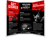 Sentinal Records Brochure Design (inside)